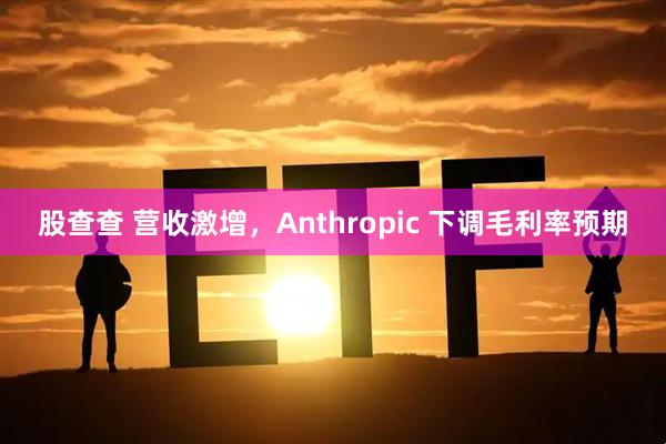 股查查 营收激增，Anthropic 下调毛利率预期