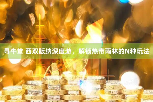 寻牛堂 西双版纳深度游，解锁热带雨林的N种玩法